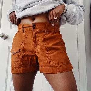 Cute burnt orange shorts!